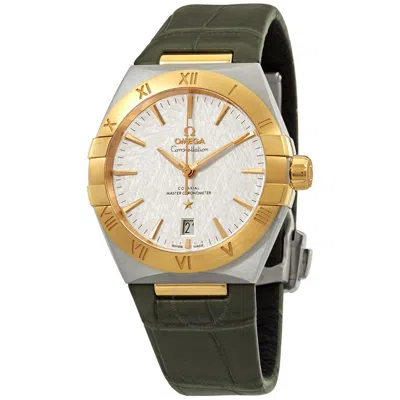 Omega Constellation Automatic Silver Dial Men's Watch 13123392002002 In Gold / Green / Olive / Silver / Yellow