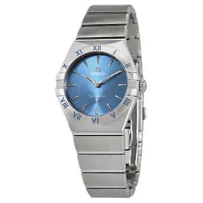 Pre-owned Omega Constellation Blue Women's Watch - 131.10.28.60.03.001