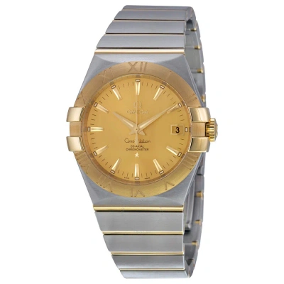 Omega Constellation Champagne Dial Men's Watch 123.20.35.20.08.001 In Metallic