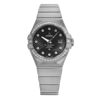 Pre-owned Omega Constellation Diamond 18k White Gold Ladies 123.55.31.20.51.001 Unworn