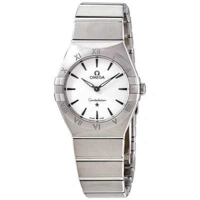 Omega Constellation Manhattan Silver Dial Ladies Watch 131.10.28.60.02.001 In Gray