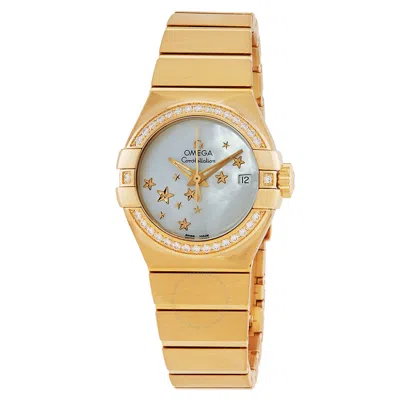 Omega Constellation Mother Of Pearl 18k Yellow Gold Ladies Watch 12355272005001