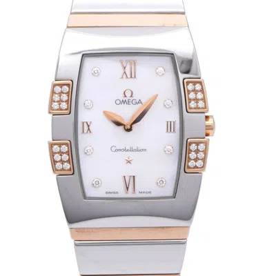 Pre-owned Omega Constellation Pink Gold Stainless Steel Wristwatch () In Multi