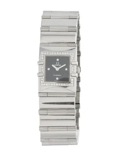 Pre-owned Omega Constellation Quadra Watch, 21mm In Multi