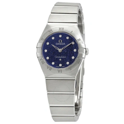 Omega Constellation Quartz Diamond Blue Dial Ladies Watch 131.10.25.60.53.001