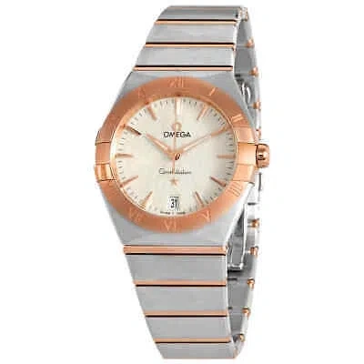 Pre-owned Omega Constellation Quartz Silver Dial Ladies Watch 13120366002001