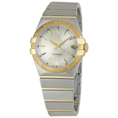Omega Constellation Silver Dial Men's Watch 123.20.35.60.02.002 In Gold / Silver / Yellow