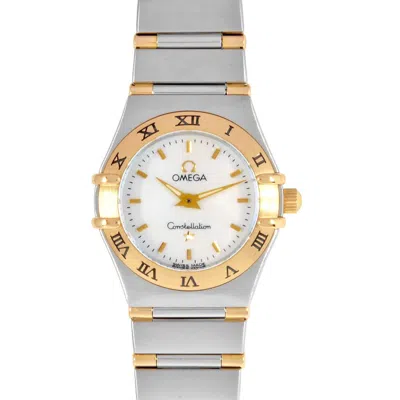 Pre-owned Omega Constellation Stainless Steel Yellow Gold Wristwatch () In Multi