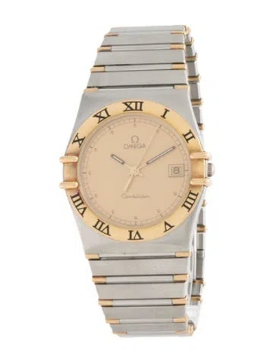 Pre-owned Omega Constellation Watch, 32mm In Multicolor