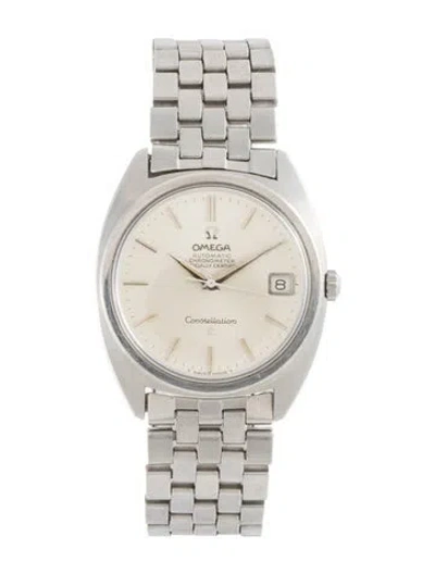 Pre-owned Omega Constellation Watch, 34mm In Multicolor