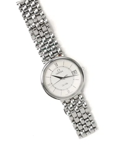 Pre-owned Omega De Ville 33mm Ca 1998 Watch In White