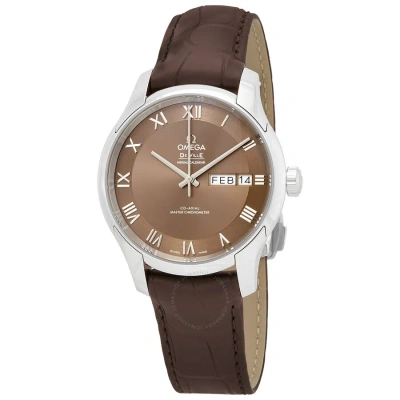 Omega De Ville Automatic Brown Dial Men's Watch 433.13.41.22.10.001 In Bronze / Brown