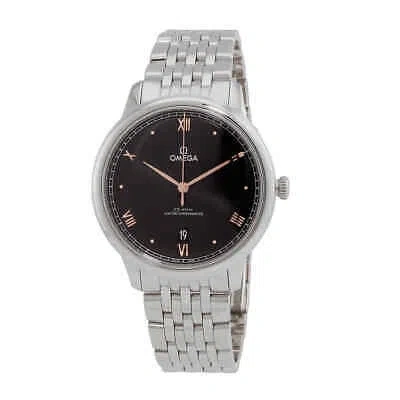 Pre-owned Omega De Ville Automatic Chronometer Black Dial Men's Watch 434.10.40.20.01.001