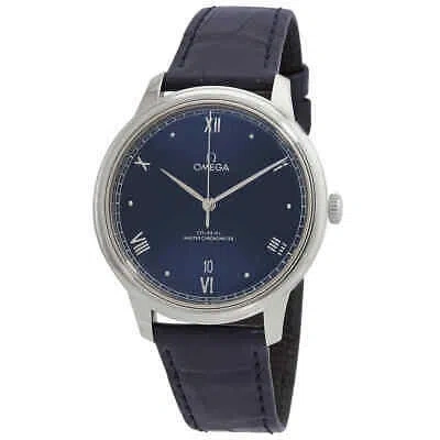 Pre-owned Omega De Ville Automatic Chronometer Blue Dial Men's Watch 434.13.40.20.03.001
