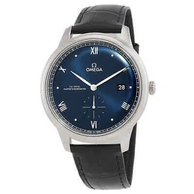 Pre-owned Omega De Ville Automatic Chronometer Blue Dial Men's Watch 434.13.41.20.03.001