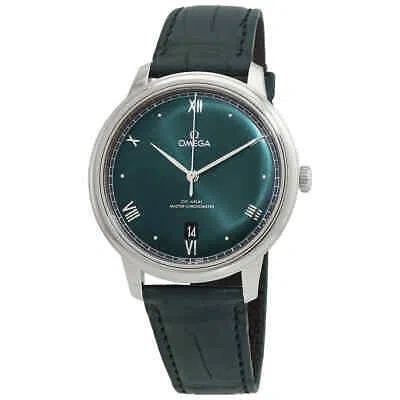 Pre-owned Omega De Ville Automatic Chronometer Green Dial Men's Watch 434.13.40.20.10.001