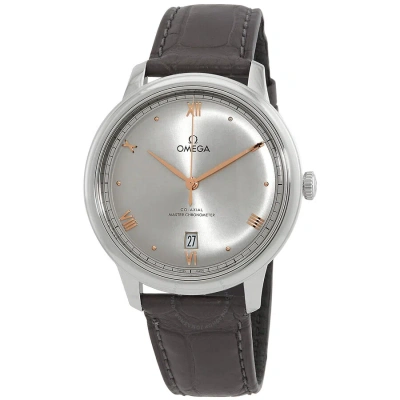 Omega De Ville Automatic Chronometer Grey Dial Men's Watch 434.13.40.20.06.001 In Gold Tone / Grey / Rhodium / Rose / Rose Gold Tone