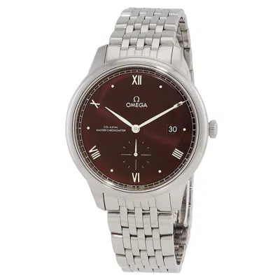 Omega De Ville Automatic Chronometer Red Dial Men's Watch 434.10.41.20.11.001 In Metallic