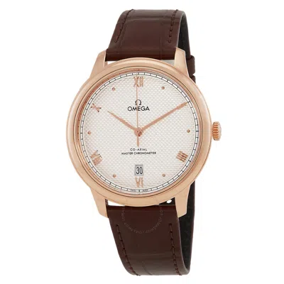 Omega De Ville Automatic Chronometer Silver Dial Men's Watch 434.53.40.20.02.001 In Brown/pink/silver Tone/rose Gold Tone/gold Tone