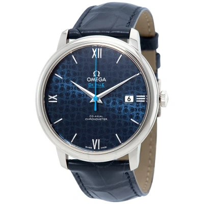 Omega De Ville Automatic Chronometer Men's Watch 424.13.40.20.03.003 In Blue