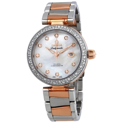 Omega De Ville Automatic Mother Of Pearl Dial Ladies Watch 425.25.34.20.55.004 In Multi