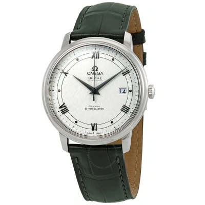 Omega De Ville Automatic Silver Dial Men's Watch 424.13.40.20.02.006 In Black / Green / Silver