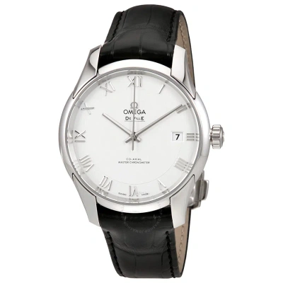 Omega De Ville Automatic Silver Dial Men's Watch 433.13.41.21.02.001 In Black / Silver