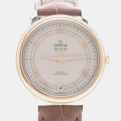Pre-owned Omega De Ville Automatic Silver Stainless Steel Automatic Women's Wristwatch 33mm