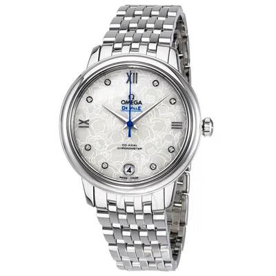 Omega De Ville Automatic White Dial Ladies Watch 424.10.33.20.55.004 In Metallic