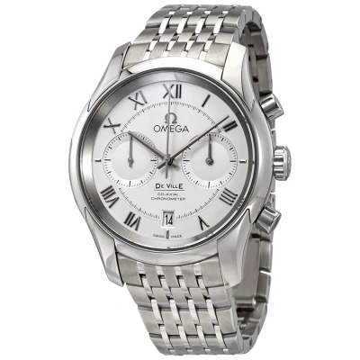 Omega De Ville Chronograph Chronometer Men's Watch 431.10.42.51.02.001 In Silver