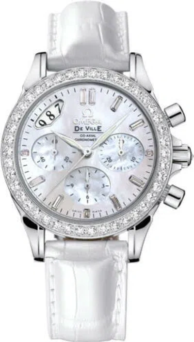 Pre-owned Omega De Ville Diamond Dial White Mop Dial Luxury Womens Swiss Watch 46% Off