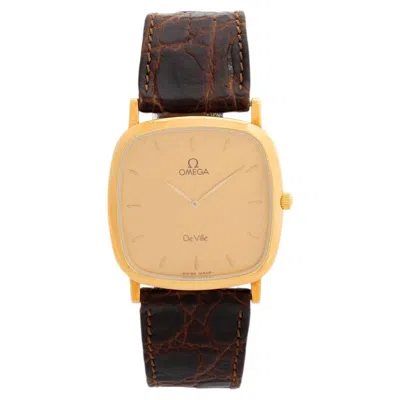 Pre-owned Omega De Ville , Dual Reference 1953378 / 3953378, 30mm Case, 18k Yellow Gold.