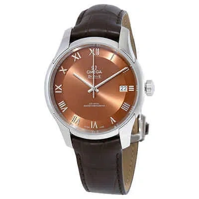 Pre-owned Omega De Ville Hour Vision Automatic Bronze-colored Dial Men's Watch
