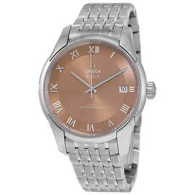 Pre-owned Omega De Ville Hour Vision Automatic Chronometer Bronze Dial Men's Watch