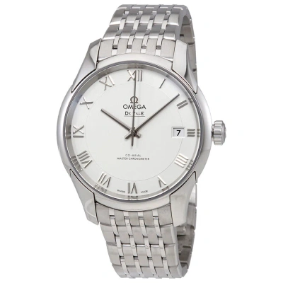 Omega De Ville Hour Vision White Dial Stainless Steel Men's Automatic Watch 43310412102001
