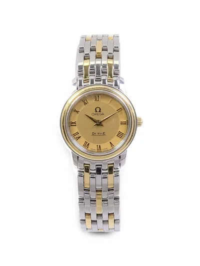 Pre-owned Omega De Ville Prestige 22mm Watch In Gold