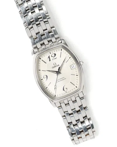 Omega De Ville Prestige 31mm Tonneau Ca 1995 Watch In Silver