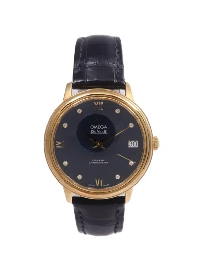 Pre-owned Omega De Ville Prestige 32.7mm Watch In Blue