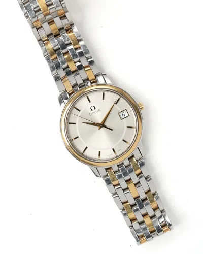Pre-owned Omega De Ville Prestige 35mm Ca 1998 Watch In Silver