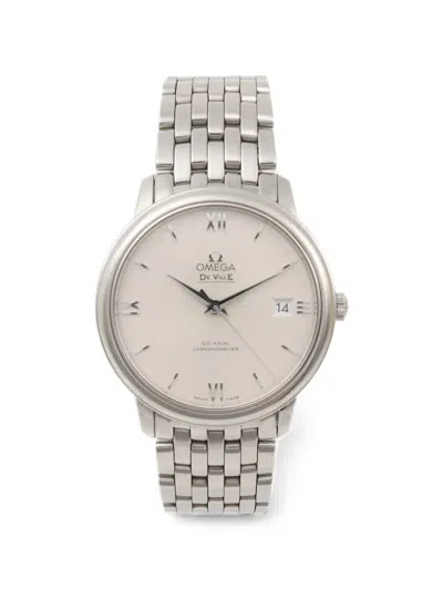 Pre-owned Omega De Ville Prestige 37mm Watch In Neutrals
