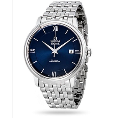 Omega De Ville Prestige Automatic Blue Dial Men's Watch 424.10.40.20.03.001 In Metallic