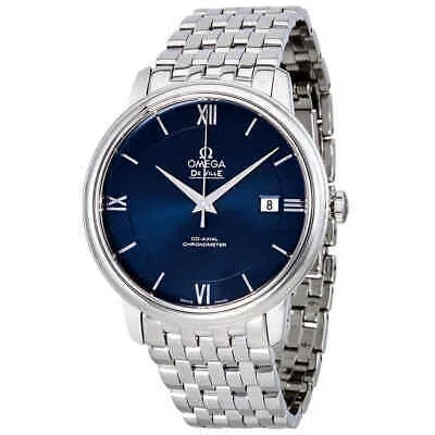 Pre-owned Omega De Ville Prestige Automatic Blue Dial Men's Watch 424.10.40.20.03.001