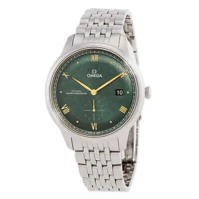 Pre-owned Omega De Ville Prestige Automatic Chronometer Green Dial Men's Watch