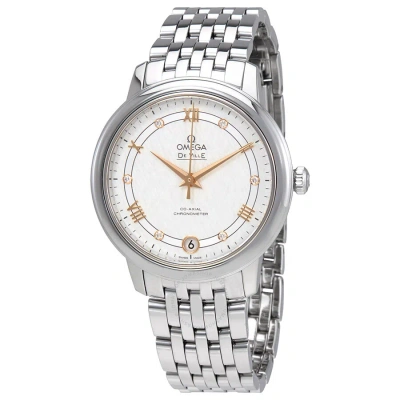 Omega De Ville Prestige Automatic Silver Dial Ladies Watch 424.10.33.20.52.001 In Gold Tone / Silver
