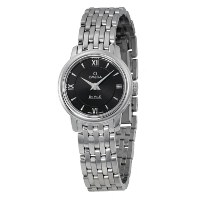 Omega De Ville Prestige Black Dial Ladies Watch 42410246001001 In Gray