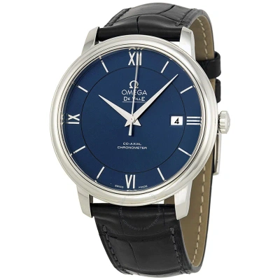 Omega De Ville Prestige Blue Dial Men's Watch 42413402003001 In Black / Blue