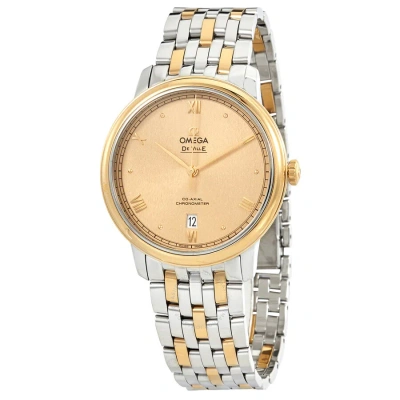 Omega De Ville Prestige Chronometer Automatic Men's Watch 42420402008002 In Yellow