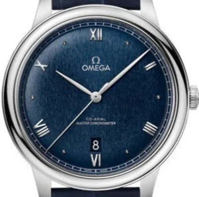 Pre-owned Omega De Ville Prestige Co-axial Blue Dial 40mm 434.13.40.20.03.001
