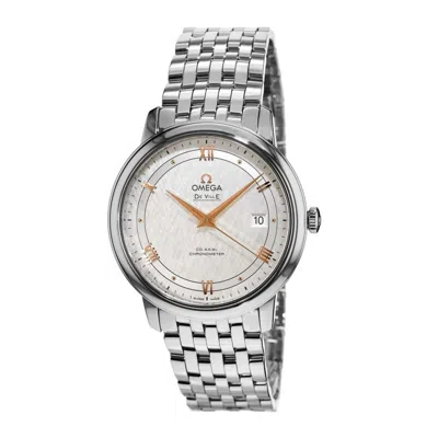 Omega De Ville Prestige Co-axial 39.5mm Automatic Silver Dial Steel Men's Watch 424.10.40.20.02.004 In Metallic