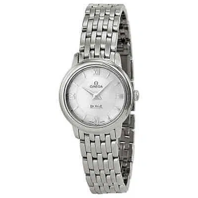 Pre-owned Omega De Ville Prestige Ladies Watch 42410246005001